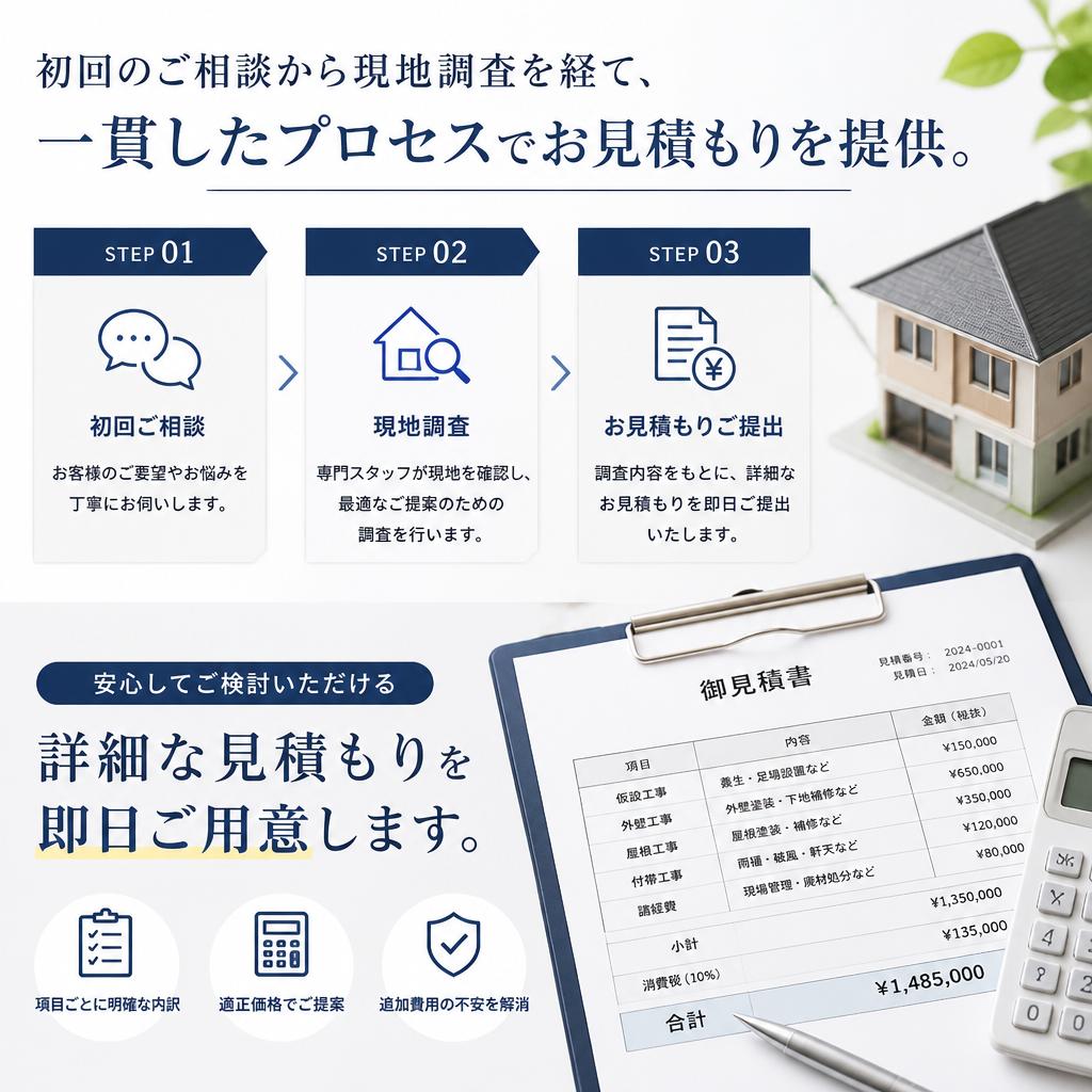 お得なお見積もりのご案内