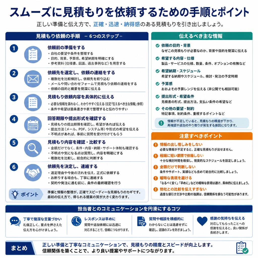 見積もり依頼の流れ