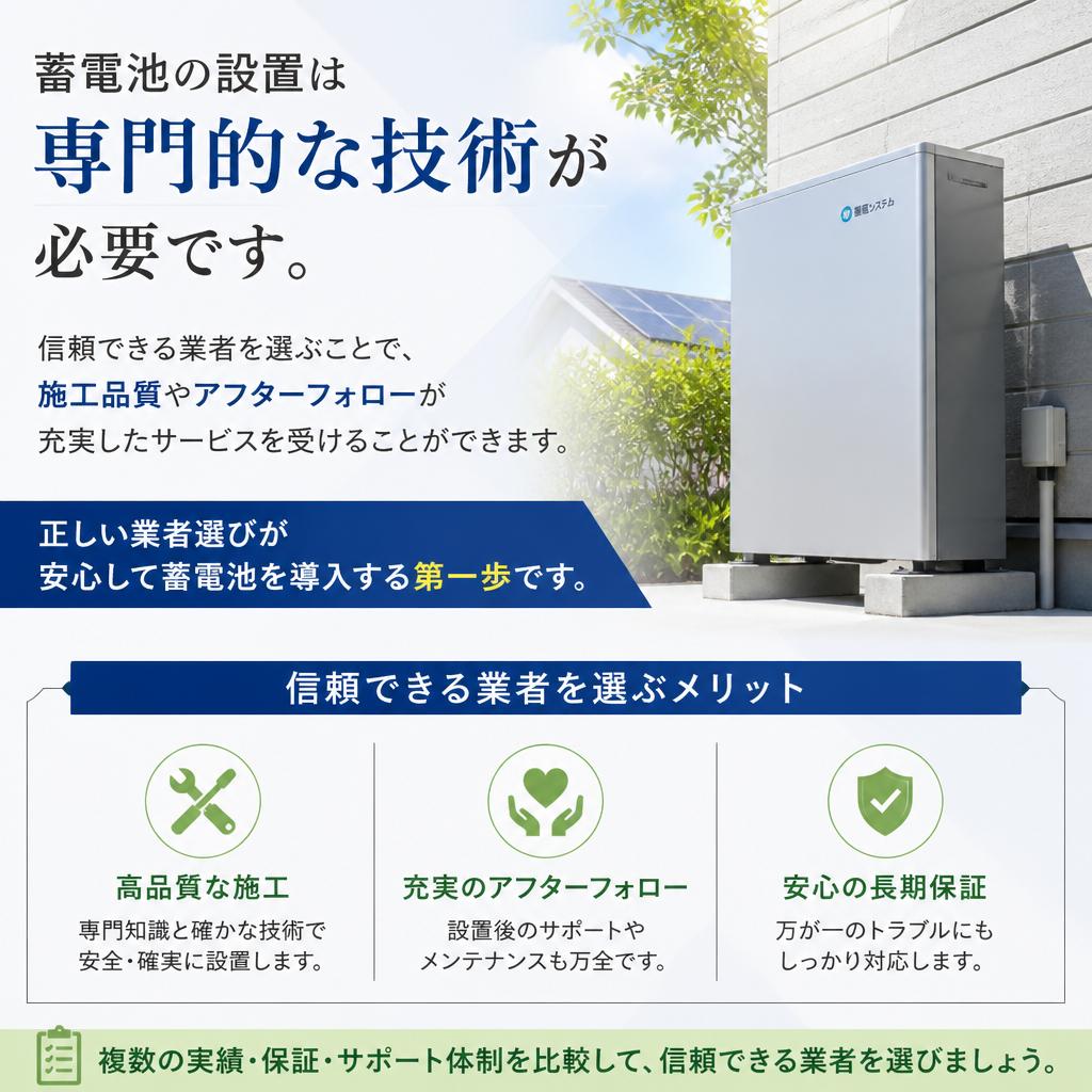 信頼できる設置業者の選び方