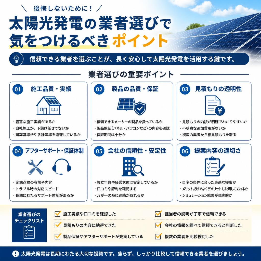 信頼できる業者を見つけるポイント