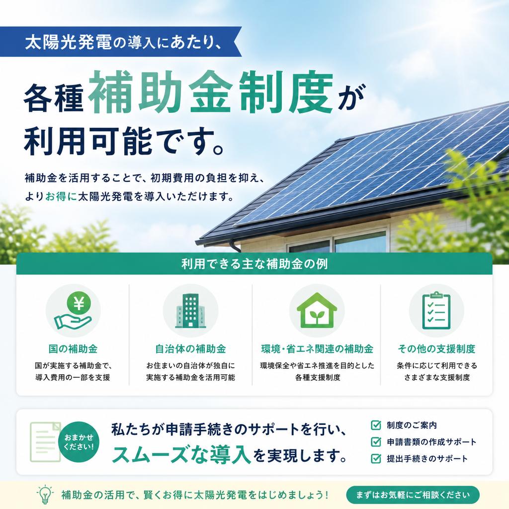 お得な補助金のサポート
