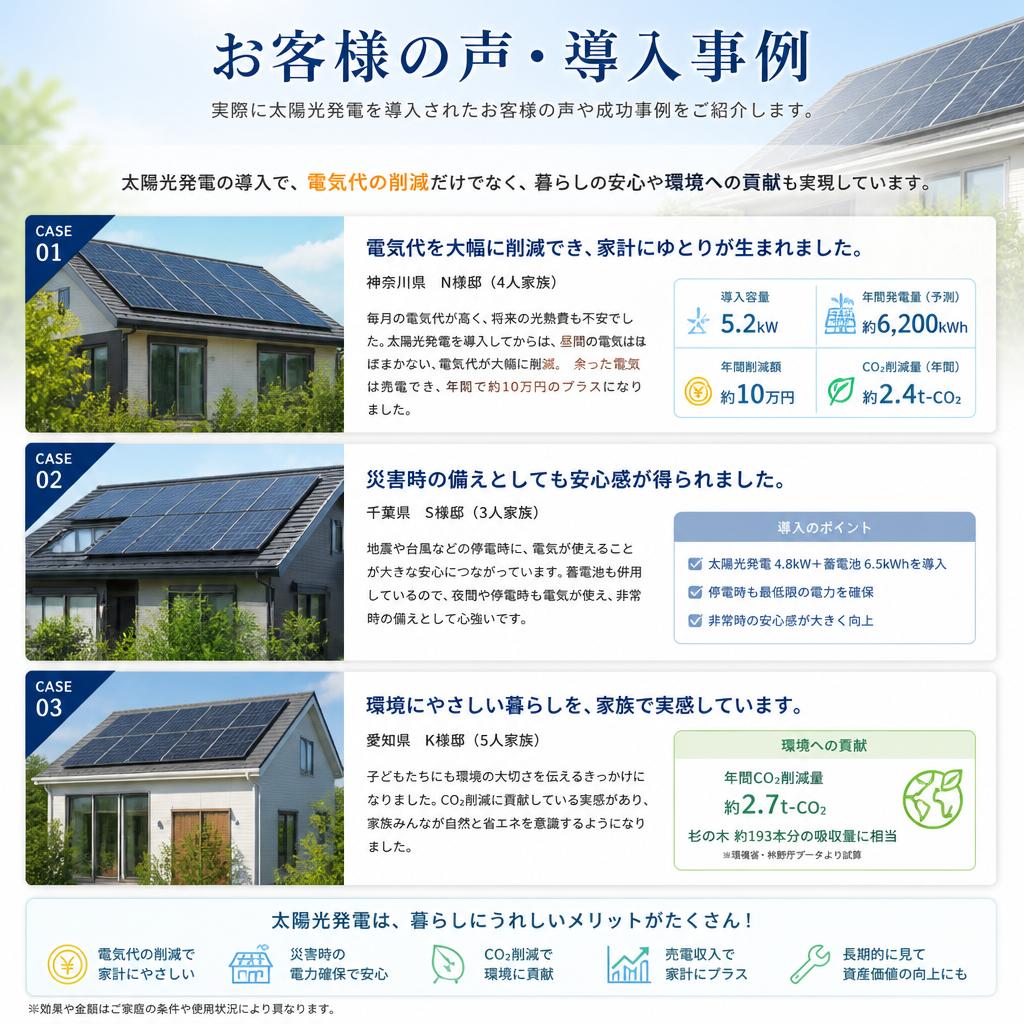 実績とお客様の声