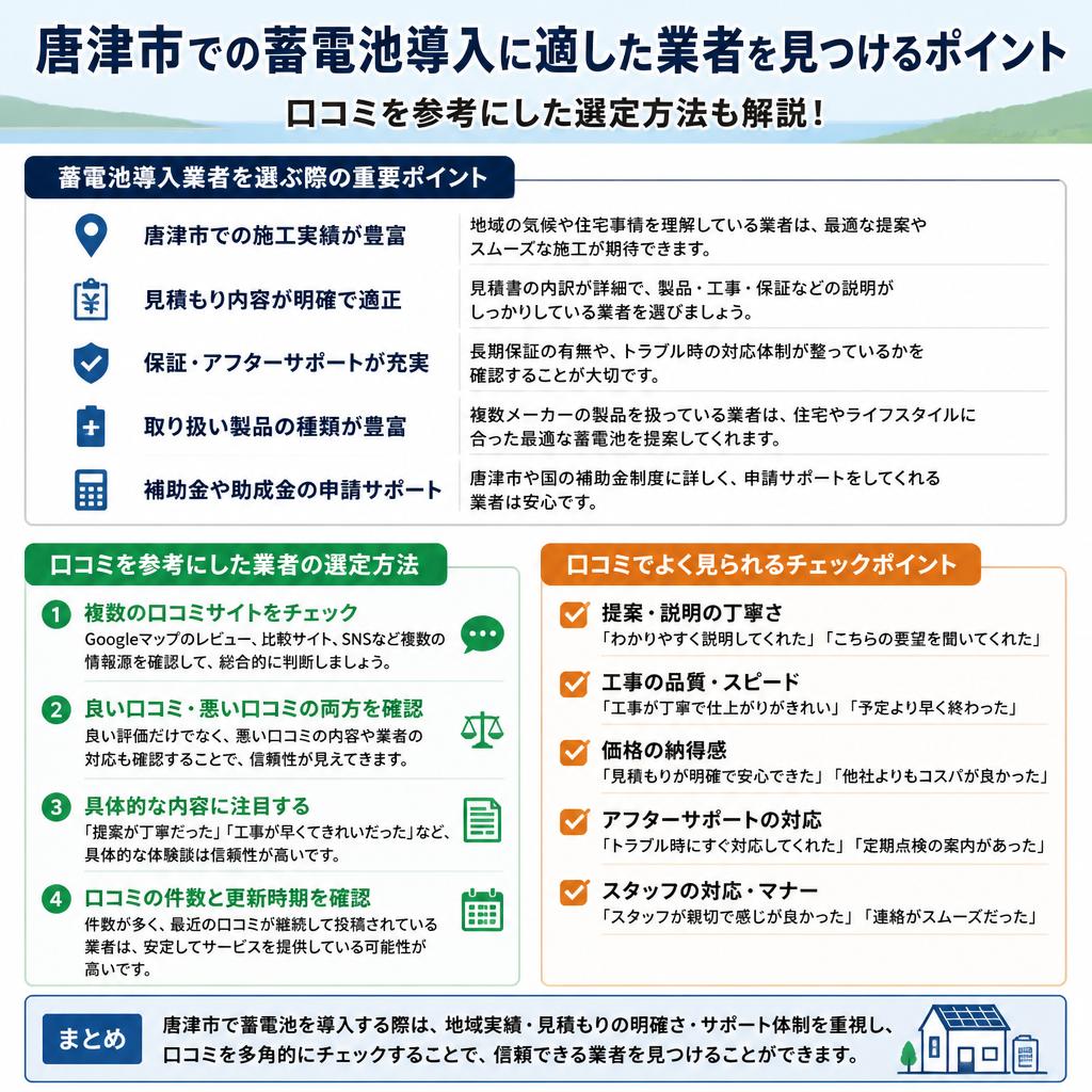 信頼できる導入業者の選び方