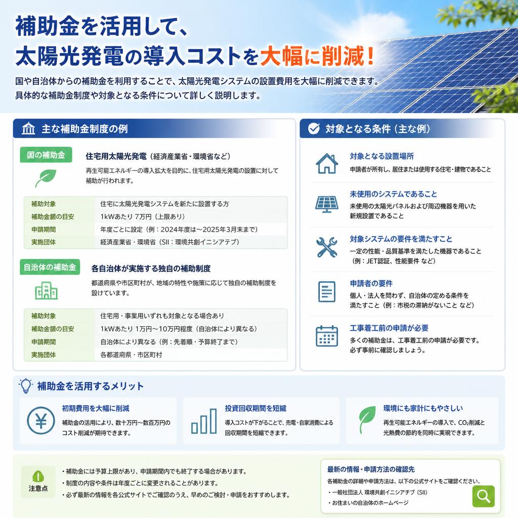 補助金活用のススメ