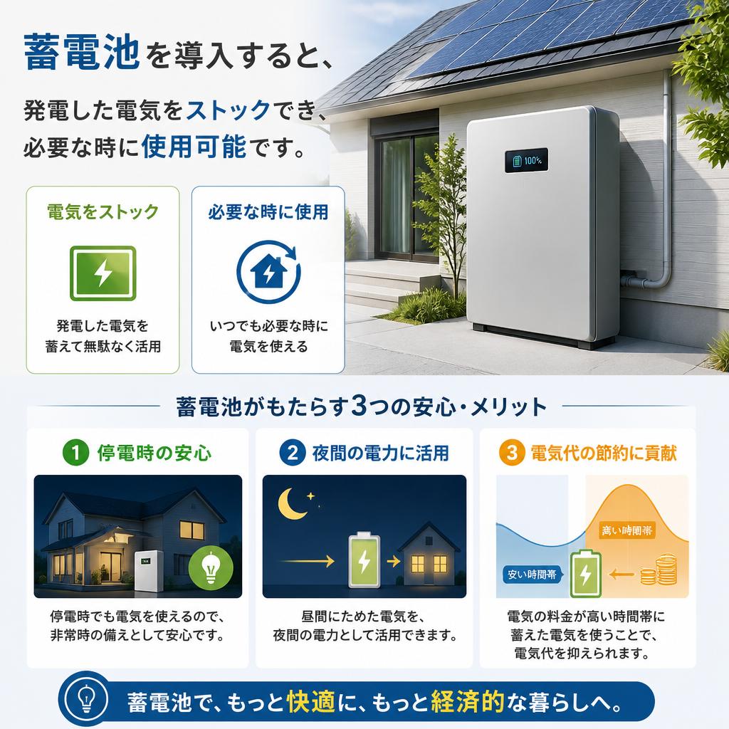 蓄電池の利点と利用法