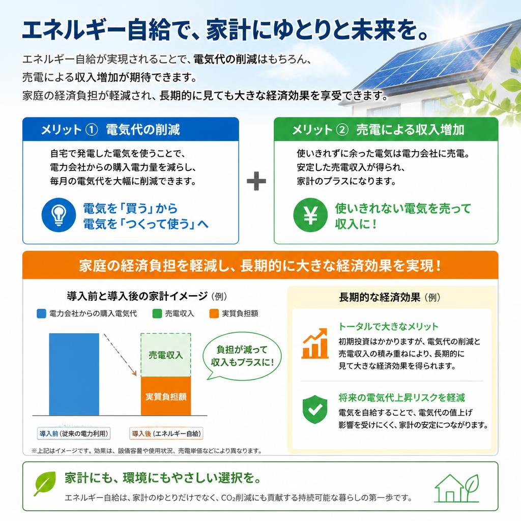 エネルギー自給の実現による経済効果