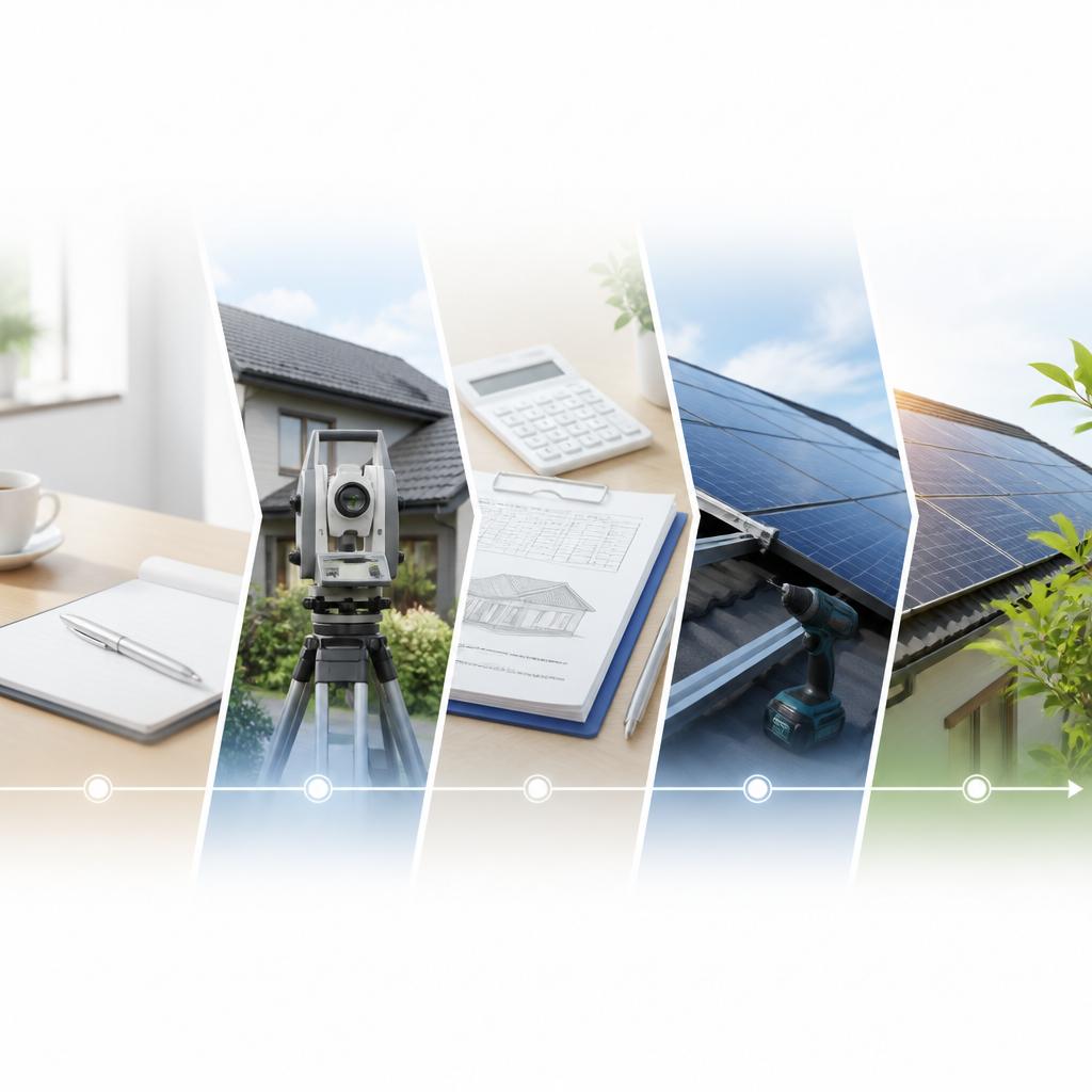 太陽光パネル設置の流れ