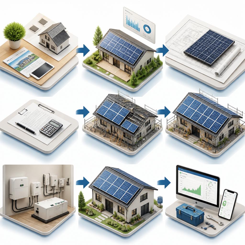 太陽光発電の導入プロセス