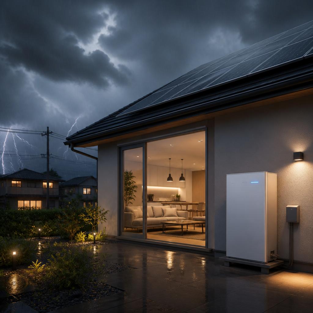 災害時の備えとしての蓄電池