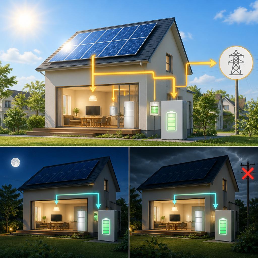 電気代を抑えて、停電にも備える。導入で広がる安心