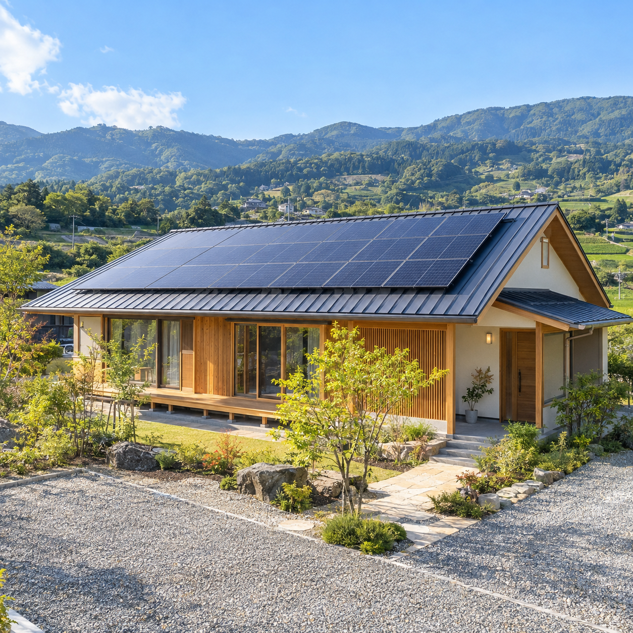 八女市で太陽光・蓄電池を選ぶなら。電気をつくり、ためて、賢く使う暮らしへ。相談から施工後まで、地域に合わせて一貫サポート。