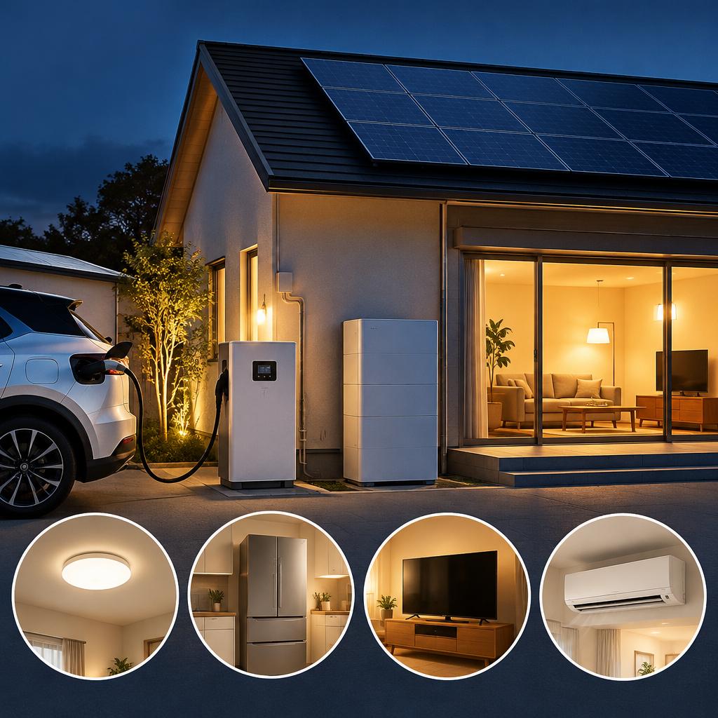 停電時も、いつもの安心を支える蓄電池・V2H