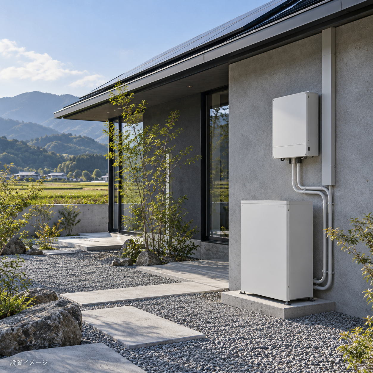 朝倉市で蓄電池を導入するなら、電気をつくって、ためて、賢く使う暮らしへ。暮らしに合った最適なプランを、相談から施工・アフターフォローまで一貫してご提案します。