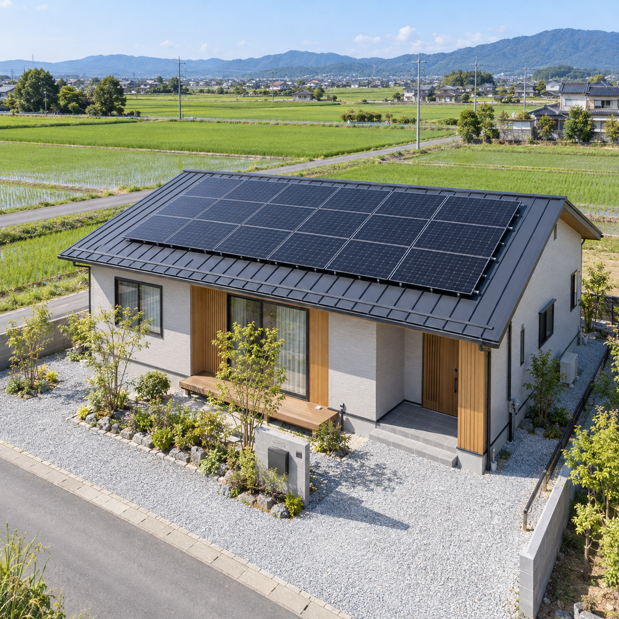 大木町の太陽光・蓄電池で、電気をつくって賢く使う暮らしへ。地域に合わせたご提案から施工・アフターサポートまで、ジャパン創蓄が一貫してお手伝いします。